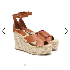 Tory Burch selby espadrille wedge in ambra